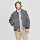 Men's Big & Tall Colorblock Bomber Jacket - Goodfellow & Co Hematite