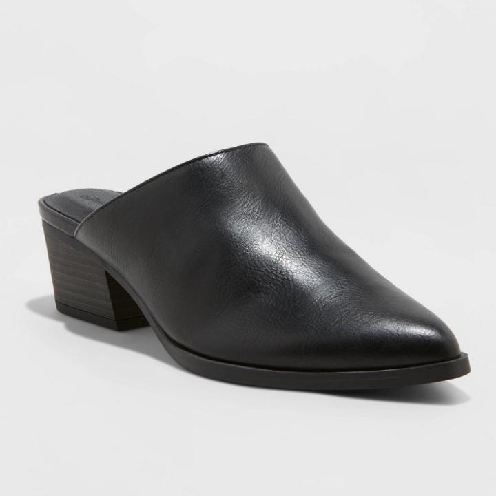 Women's Tobi Heeled Mules - Universal Thread Black