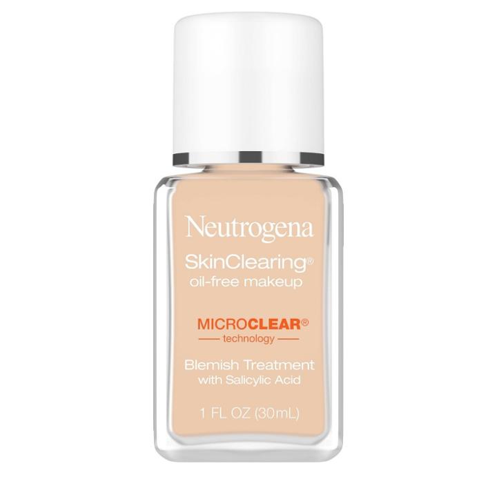 Neutrogena Skin Clearing Oil-free Liquid Foundation With Salicylic Acid - 60 Natural Beige