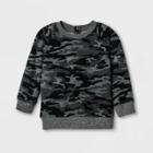 Grayson Mini Baby Girls' Camo Pullover Sweatshirt - Black