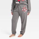 Adult Disney Plus Size Mickey Mouse Graphic Jogger Pants - Charcoal Gray