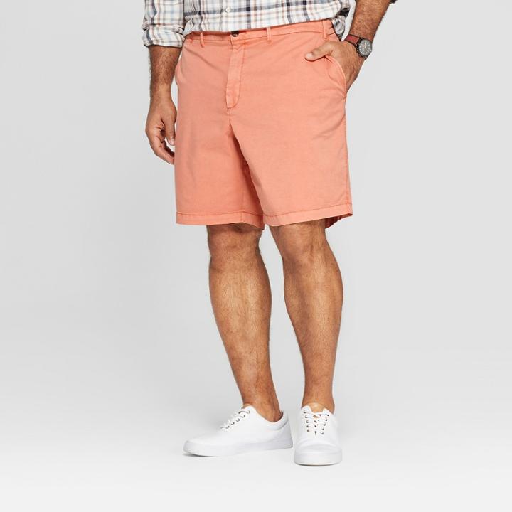 Men's Big & Tall 9 Chino Shorts - Goodfellow & Co Bengal Ginger