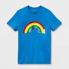 Ev Lgbt Pride Pride Gender Inclusive Kids' Flip Sequin Rainbow T-shirt - Blue S, Kids Unisex,