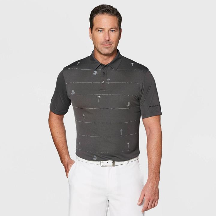 Jack Nicklaus Men's Oxford Polo Shirt - Caviar Black
