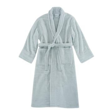 L/xl Luxe Zero Twist Bath Robe Blue - Charisma