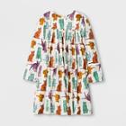 Happy By Pink Chicken Girls' Zebra Kitty Woven A Line Dress - 6,