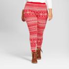 Women's Plus Size Sweater Leggings - Mossimo Supply Co. Red X