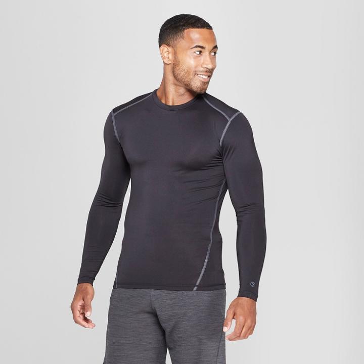 Men's Long Sleeve Compression Shirt - C9 Champion Black