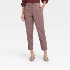 Women's High-rise Utility Ankle Pants - A New Day Dark Purple
