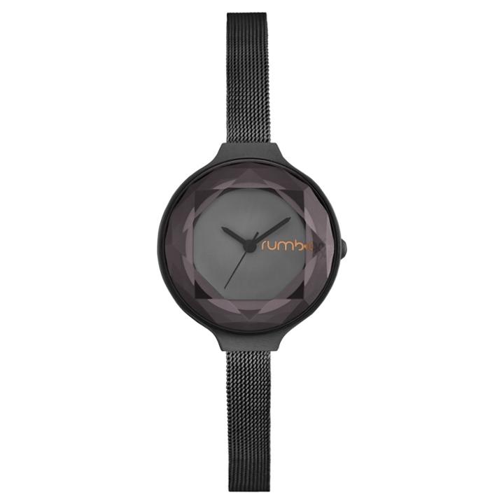 Women's Rumbatime Orchard Gem Mesh Watch - Black