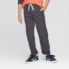 Boys' Stretch Straight Fit Pull-on Woven Pants - Cat & Jack Charcoal