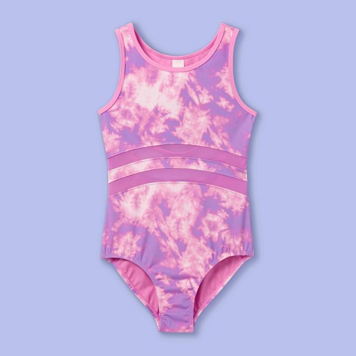 More Than Magic Toddler Girls' Tie-dye Gymnastics Leotard - More Than
