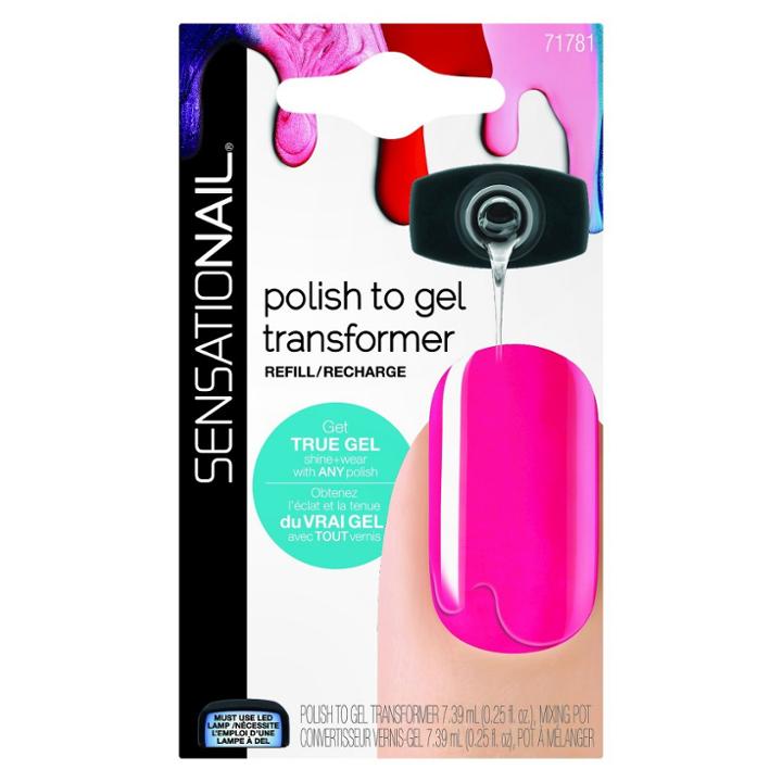 Sensationail Polish To Gel Transformer Refill - .25oz, Clear