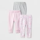 Baby Girls' 3pk Blushing Pants - Cloud Island Pink