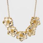 Sugarfix By Baublebar Golden Flower Statement Necklace - Gold, Girl's