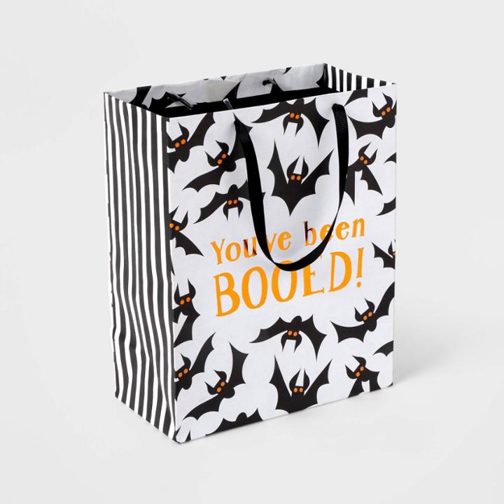 Halloween Bats You've Been Booed! Large Halloween Gift Bag - Hyde & Eek! Boutique
