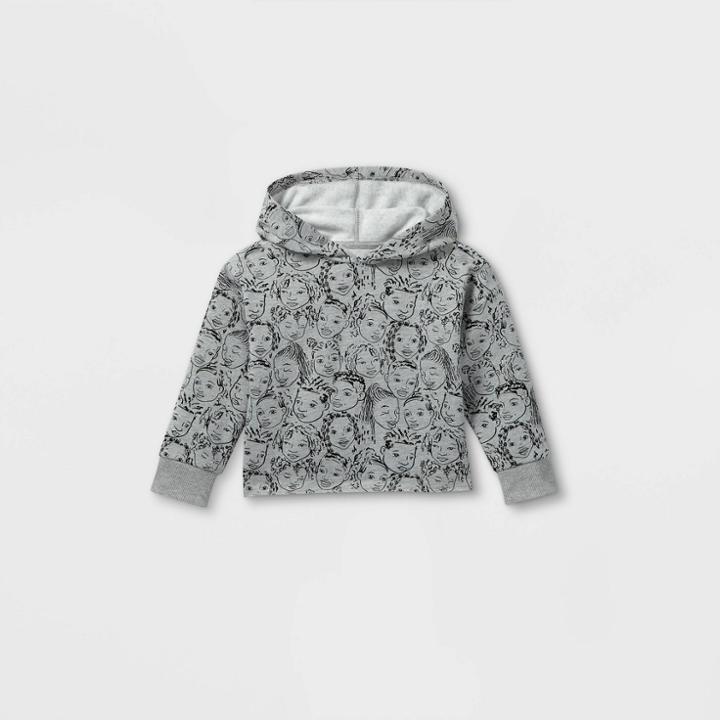Well Worn Black History Month Toddler Faces Hooded Sweatshirt - Gray