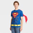 Men's Dc Comics Superman Short Sleeve Graphic T-shirt - Royal Blue
