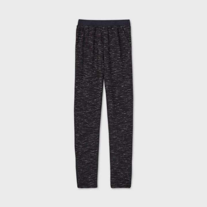 Boys' Spacedye French Terry Jogger Pants - All In Motion Black Heather