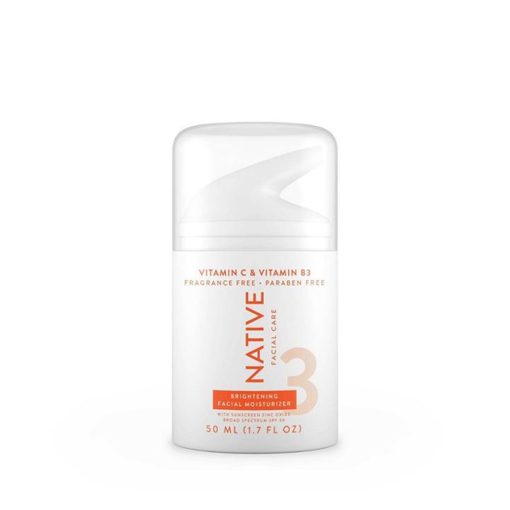 Native Face Moisturizer, Brightening Vitamin C And Niacinamide Facial Cream - Spf