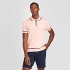 Men's Standard Fit Short Sleeve Polo Shirt - Goodfellow & Co Pink S, Men's,