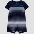 Baby Boys' Alligator Striped Jumpsuit - Just One You Made By Carter's Navy