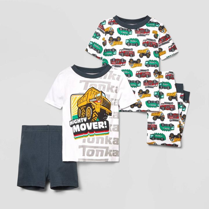 Toddler Boys' 4pc Tonka Mighty Mover Pajama