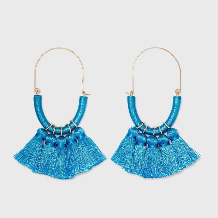 Sugarfix By Baublebar Multi-tassel Threader Earrings - Blue