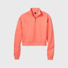 Women's Quarter Zip Sweatshirt - Wild Fable Coral