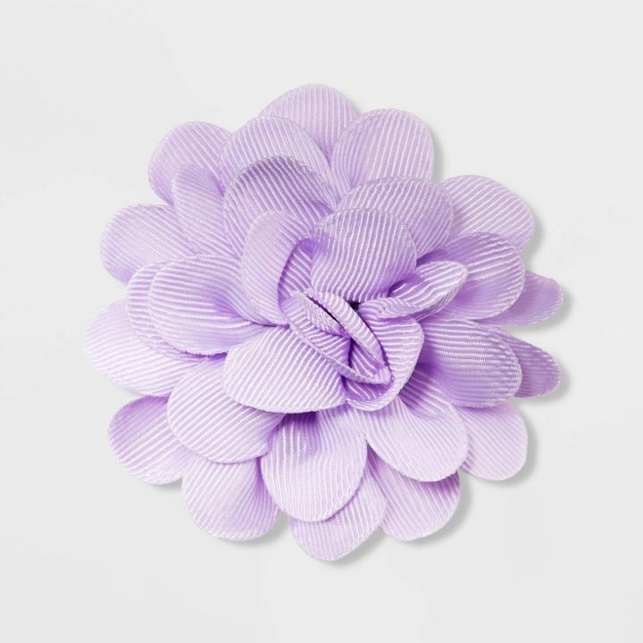 Girls' Rose Hair Clip - Cat & Jack Lavender, White