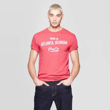 Men's Coca-cola Short Sleeve Crewneck T-shirt - Coca-cola Red