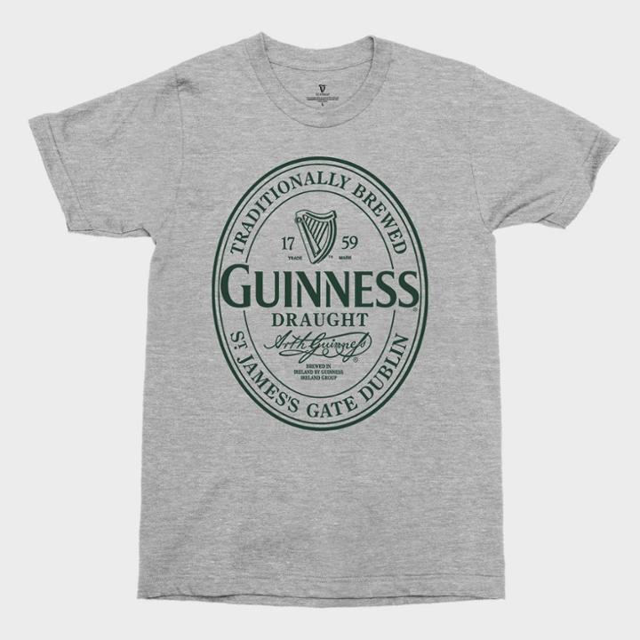 Men's Guinness Logo Short Sleeve Graphic T-shirt - Heathered Gray