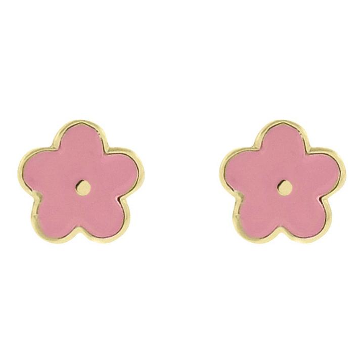 Target Ellen 18k Gold Overlay Flower Studs - Pink, Girl's