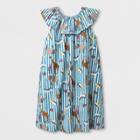 Happy By Pink Chicken Girls' Animal Print Shift Dress - Blue