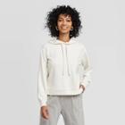 Women's Casual Fit Hooded Sweatshirt - A New Day Cream Xs, Women's, Ivory