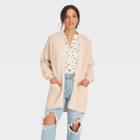 Women's Open-front Cardigan - Universal Thread Cream