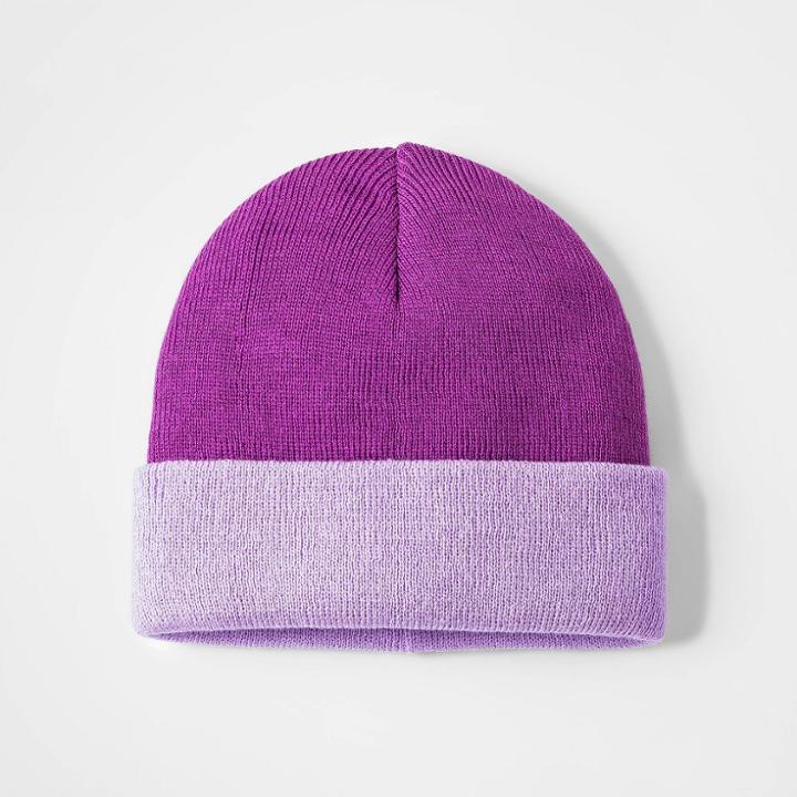 Girls' Colorblock Beanie - Cat & Jack Purple