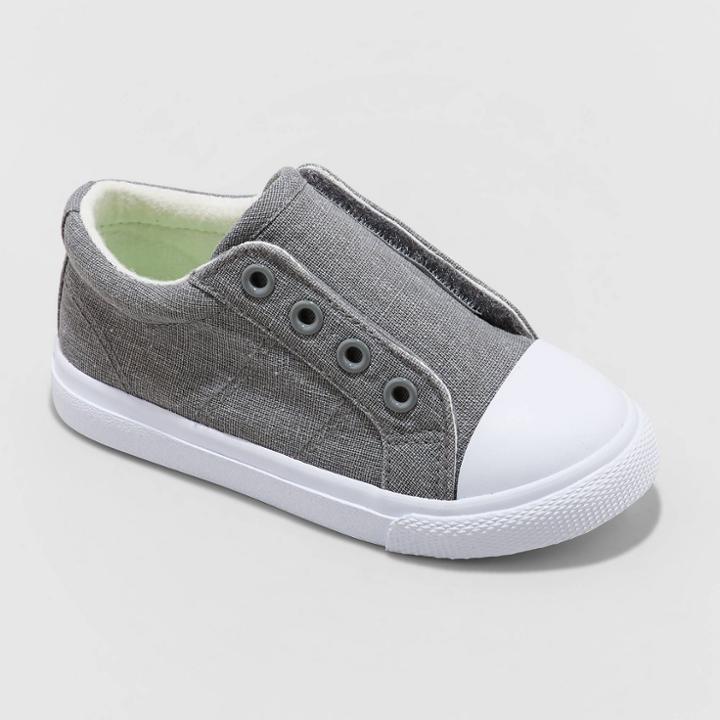 Toddler Boys' Dwayne Slip-on Apparel Sneakers - Cat & Jack Gray