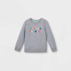 Toddler Girls' French Terry Pullover Sweatshirt - Cat & Jack Gray