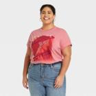 Well Worn Latino Heritage Month Women's Plus Size Latina Power Short Sleeve T-shirt - Pink