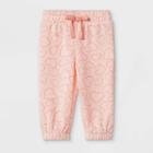 Grayson Mini Baby Girls' Heart Pull-on Pants - Pink Newborn