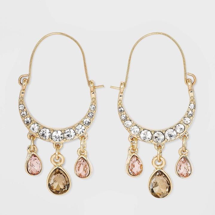Hanging Stone Earrings - A New Day Black