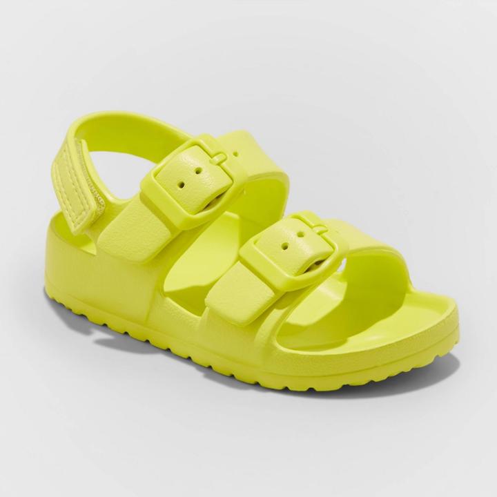 Toddler Boys' Ade Footbed Sandals - Cat & Jack Yellow 5, Toddler Boy's