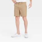 Men's 7 Flat Front Shorts - Goodfellow & Co Tan