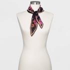 Women's Floral Print Kite Scarf - A New Day Navy