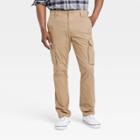 Men's Regular Fit Straight Cargo Pants - Goodfellow & Co Tan