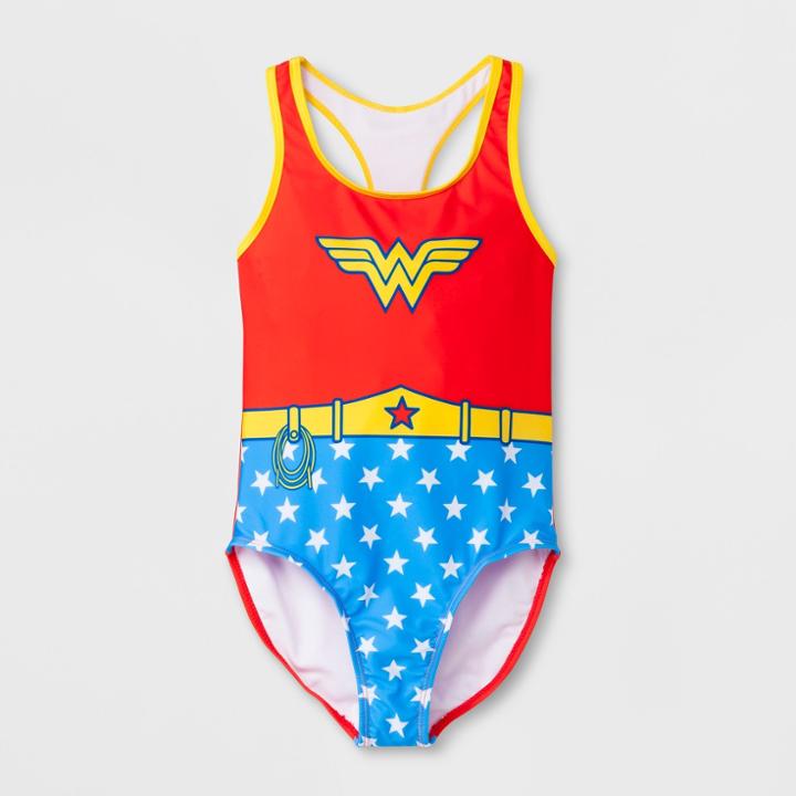 Dc Comics Girls' Wonder Woman One Piece Swim
