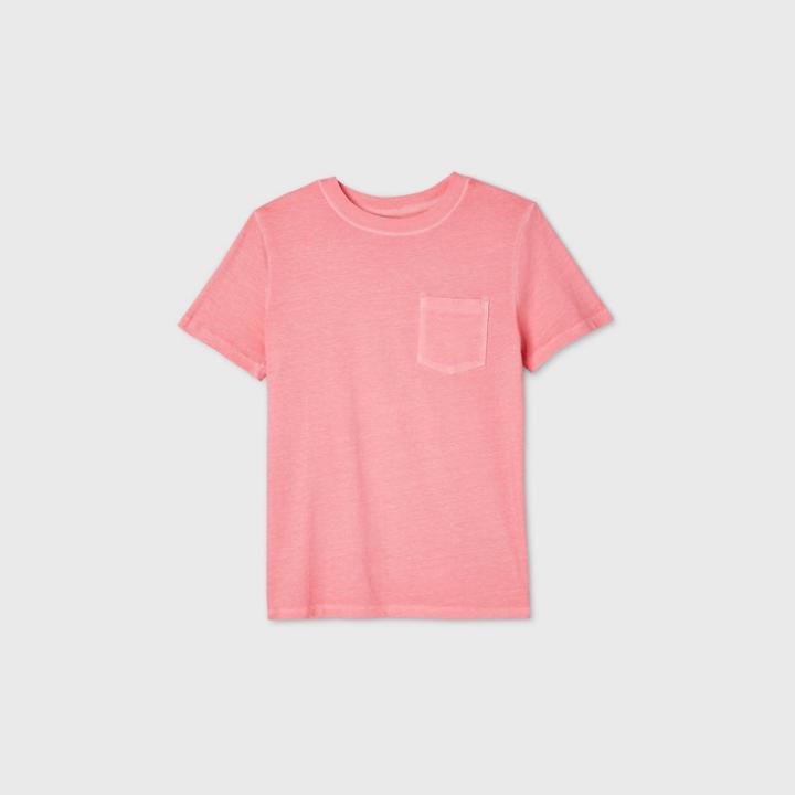 Kids' Pocket T-shirt - Cat & Jack Orange