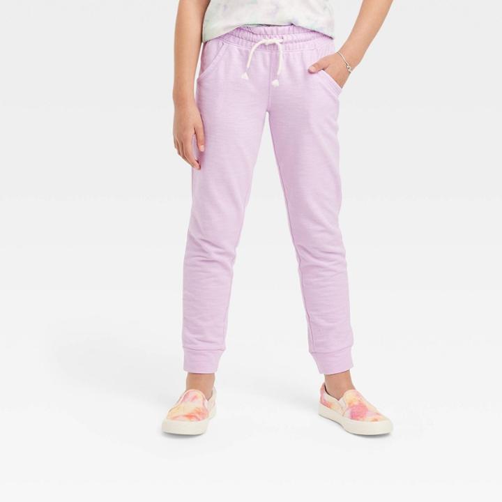 Girls' French Terry Jogger Pants - Cat & Jack Lilac