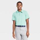 Men's Jersey Golf Polo Shirt - All In Motion Turquoise Heather S, Men's, Size: Small, Turquoise Grey